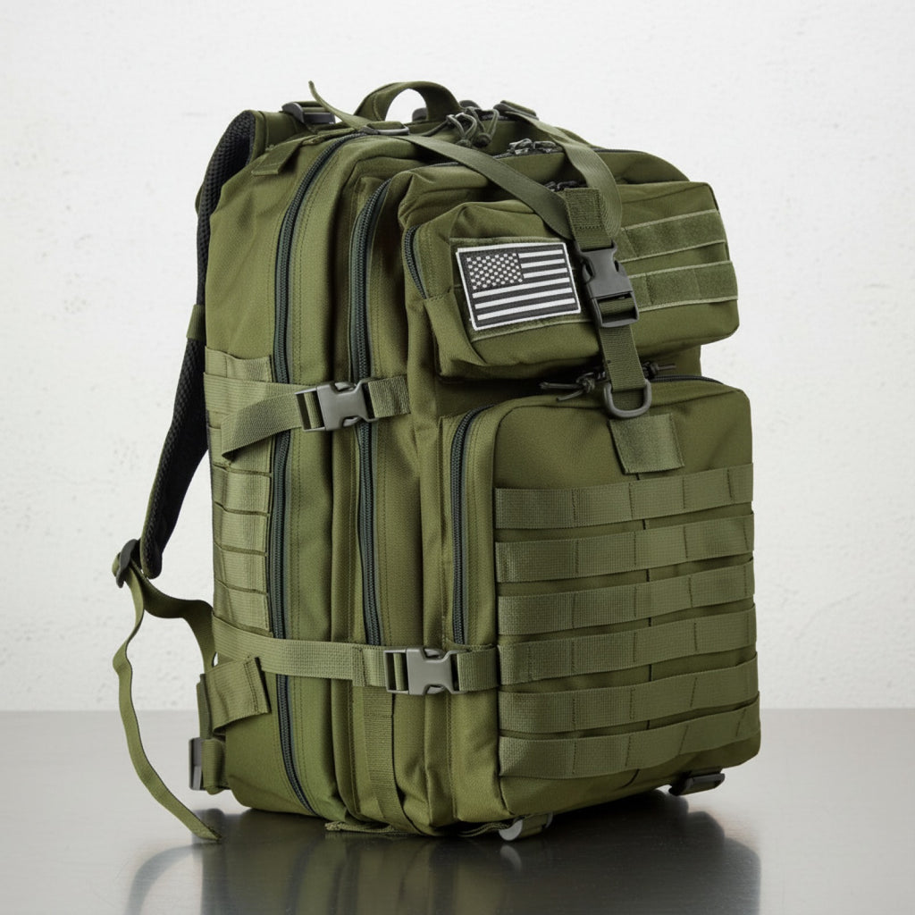 Sac à dos tactique imperméable en nylon 25L/50L pour sports, randonnée, pêche, chasse et camping