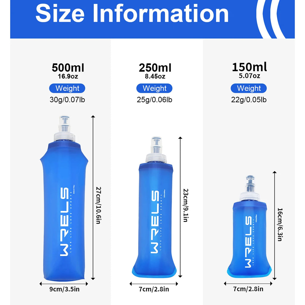 Bouteille d’eau pliable en flasque souple – Hydratation légère en extérieur