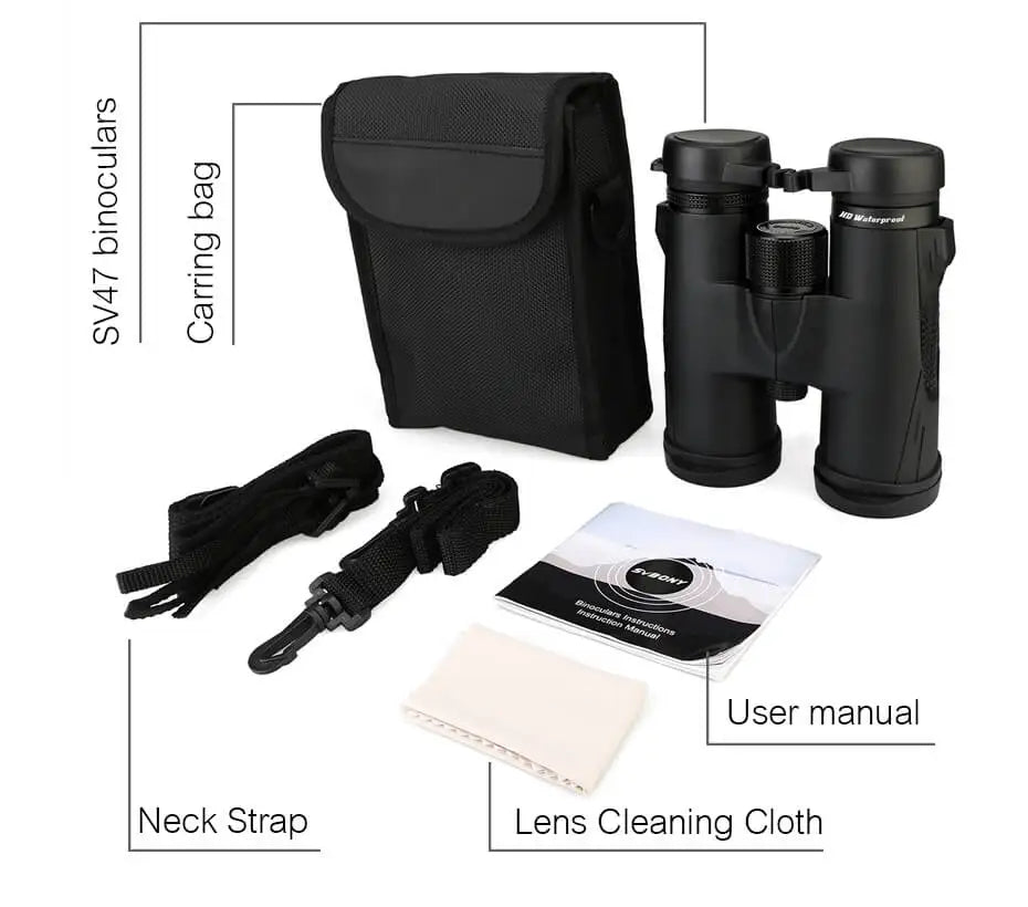 Jumelles imperméables SV47 HD – Optiques professionnelles extérieures