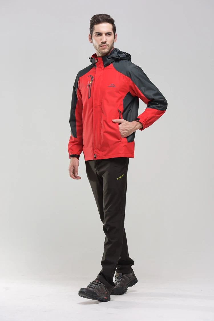 Veste de randonnée imperméable – Coupe-vent d’extérieur pour hommes