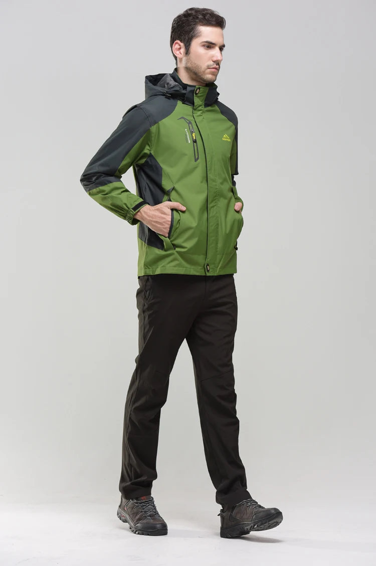 Veste de randonnée imperméable – Coupe-vent d’extérieur pour hommes
