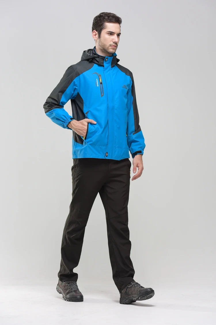 Veste de randonnée imperméable – Coupe-vent d’extérieur pour hommes