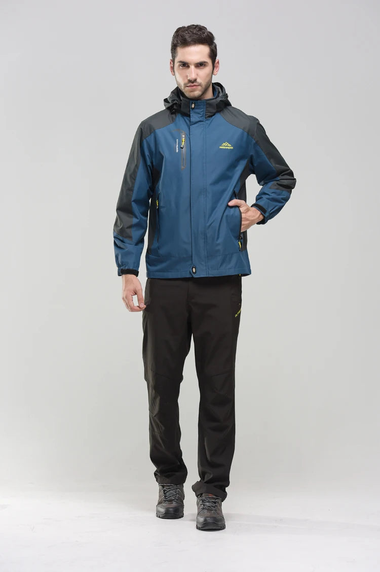 Veste de randonnée imperméable – Coupe-vent d’extérieur pour hommes