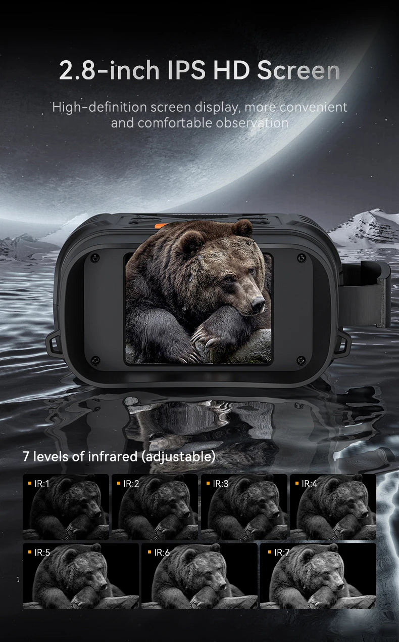 Jumelles de vision nocturne 1080P – Lunette numérique infrarouge pour l’extérieur