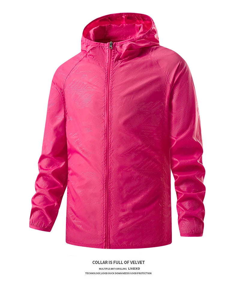 Veste de randonnée légère imperméable – Coupe-vent extérieure unisexe