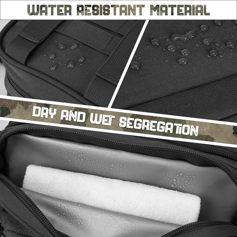 Trousse de toilette tactique – Organisateur de voyage portable pour hommes