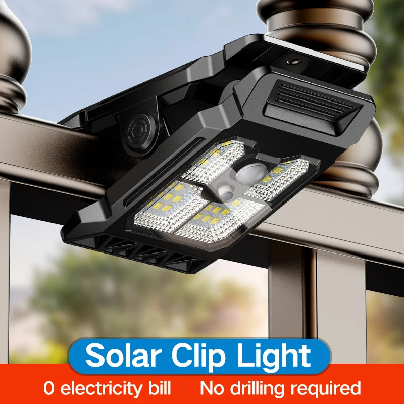 Lampe Solaire Clipable Intelligente pour Jardin et Cour Extérieure