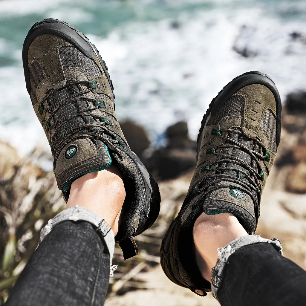 Chaussures de randonnée imperméables pour hommes – Baskets tactiques de trekking en plein air