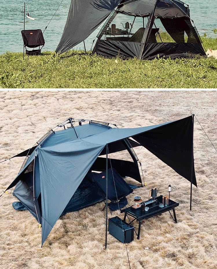 Tente de camping montée rapidement – Abri étanche protégé contre les UV