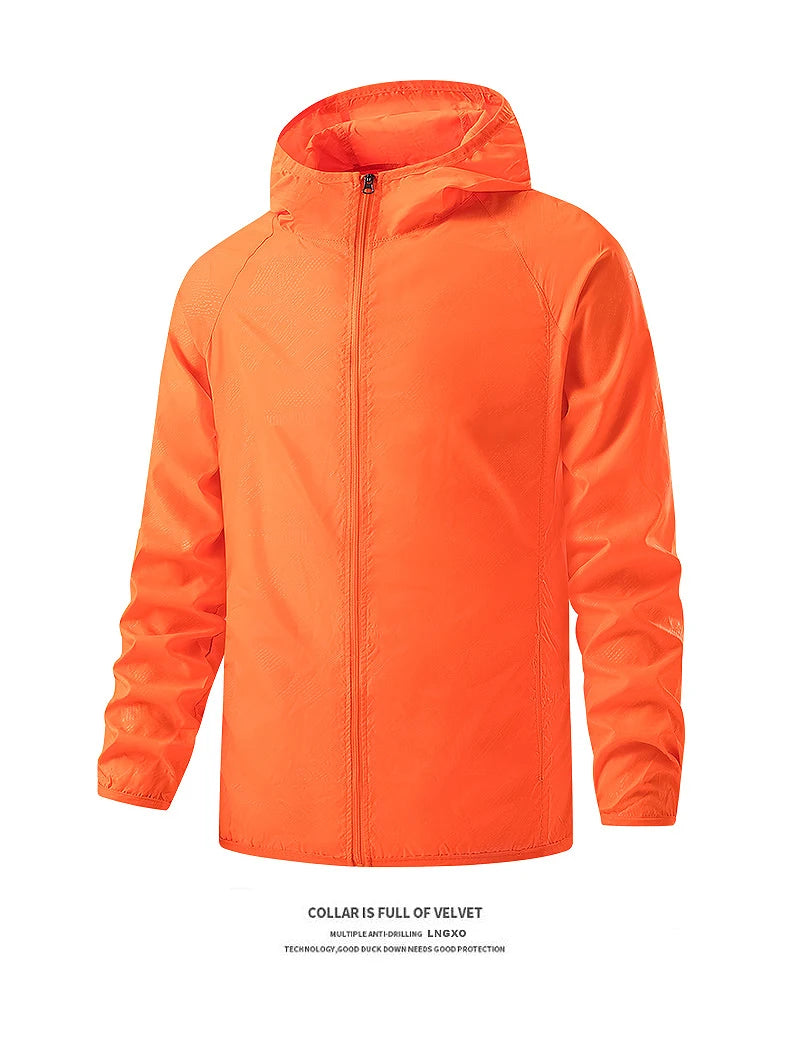 Veste de randonnée légère imperméable – Coupe-vent extérieure unisexe