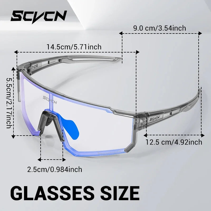 Lunettes de soleil photochromiques pour cyclisme – Lunettes de sport avec protection UV