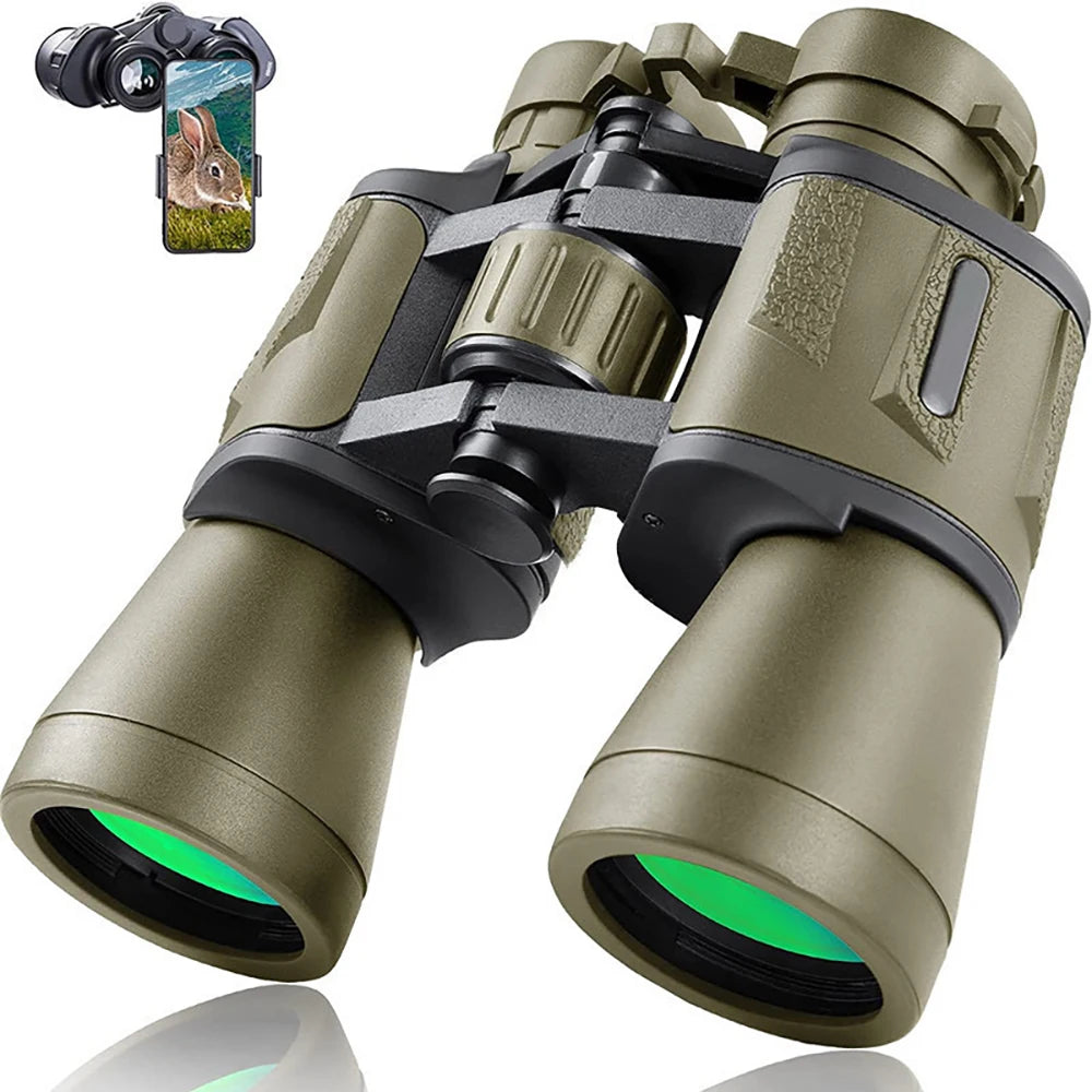Jumelles militaires 20x50 HD – Lunette de lunette de randonnée et de chasse en plein air