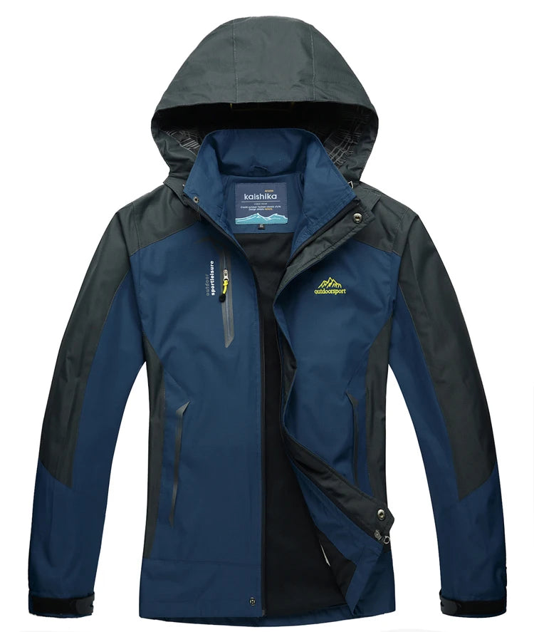 Veste de randonnée imperméable – Coupe-vent d’extérieur pour hommes