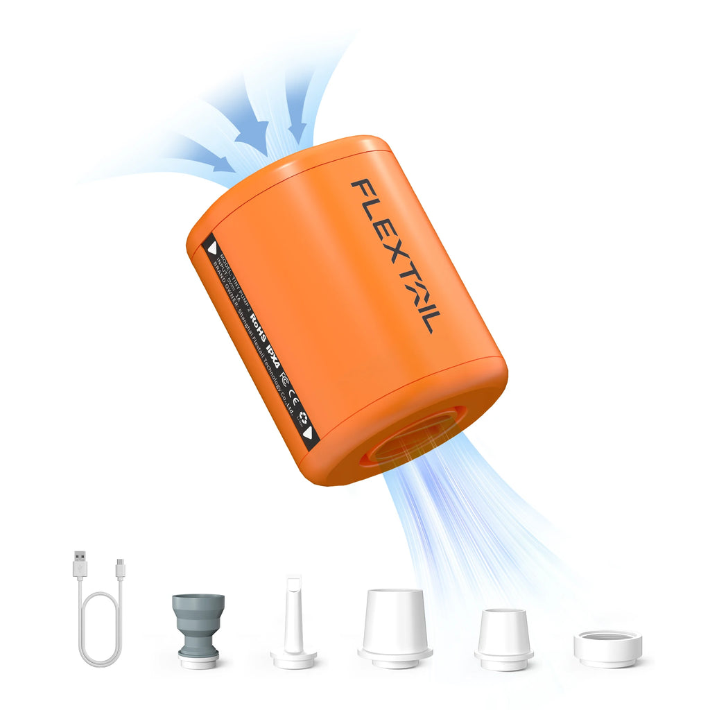 Pompe à air électrique portable FLEXTAIL TINY PUMP 2 / 2X pour matelas, sacs de rangement et plus