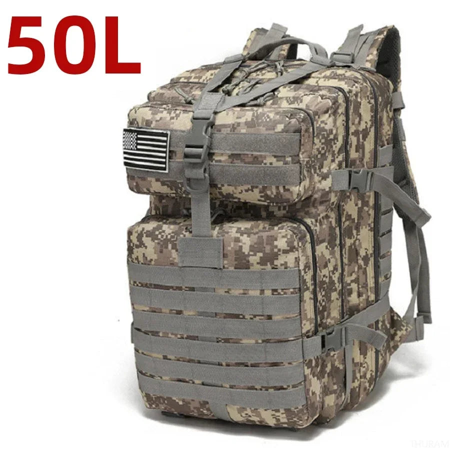 Sac à dos tactique extérieur 25L/50L – Sac de camping et de voyage