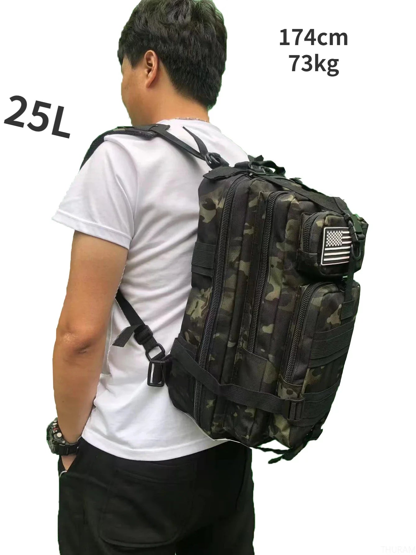 Sac à dos tactique extérieur 25L/50L – Sac de camping et de voyage