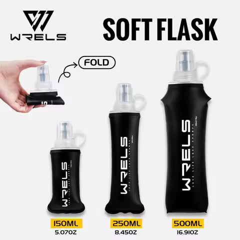 Gourde souple pliable 500ml TPU - Idéale pour le sport, camping, randonnée - Sans BPA