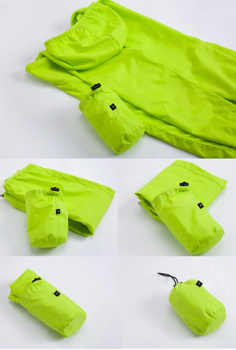 Veste de randonnée légère imperméable – Coupe-vent extérieure unisexe