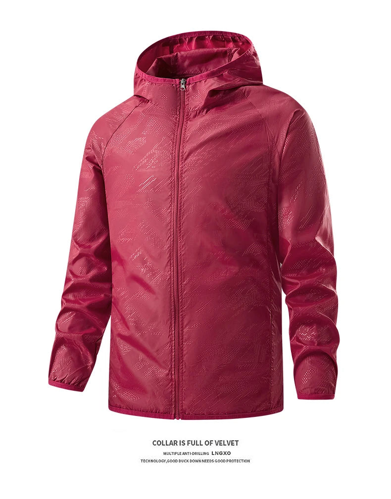 Veste de randonnée légère imperméable – Coupe-vent extérieure unisexe