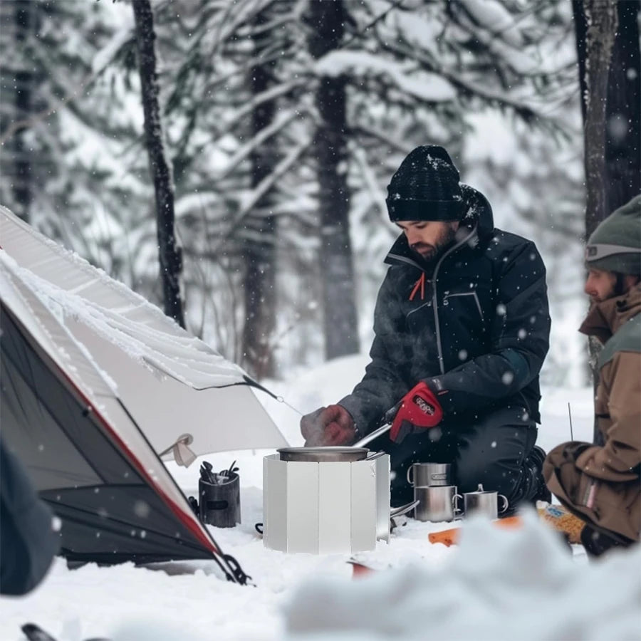 Pare-brise portable de réchaud de camping