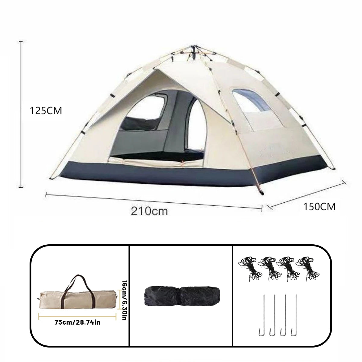 Tente Camping Beige
