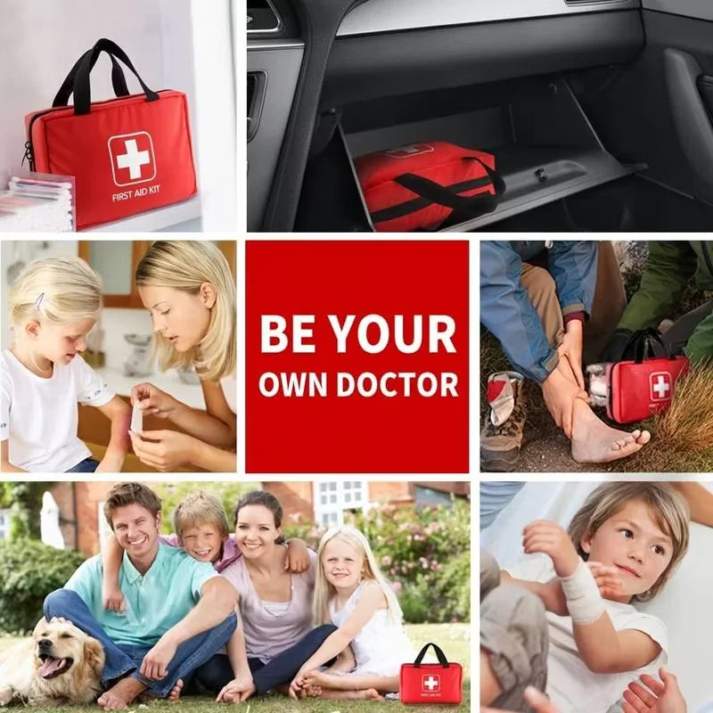 Trousse de premiers secours d’urgence 184PCS – Trousse médicale extérieure portable