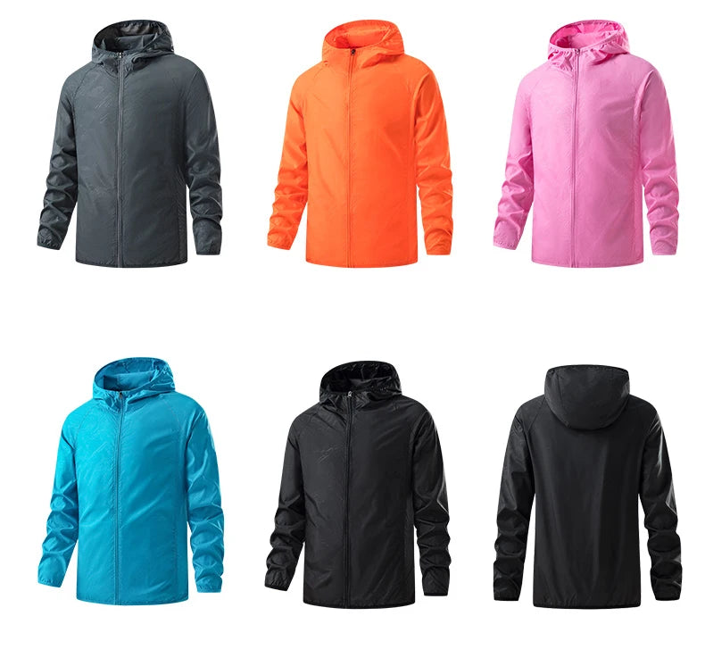 Veste de randonnée légère imperméable – Coupe-vent extérieure unisexe