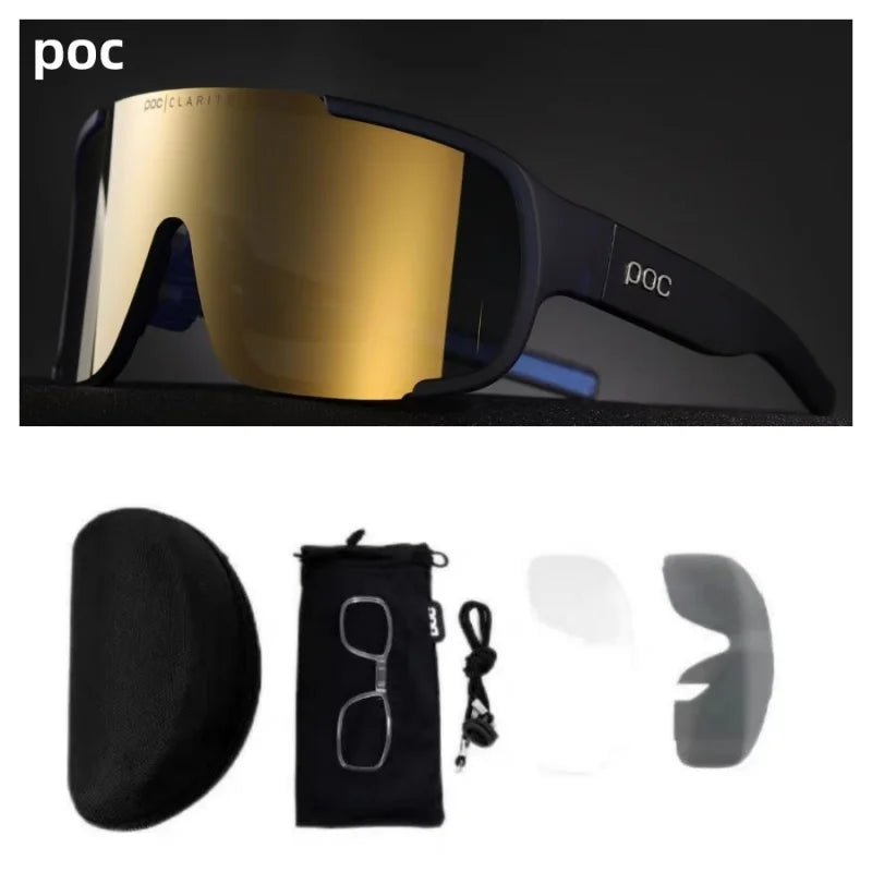Lunettes de soleil de cyclisme polarisées – Lunettes de sport de plein air coupe-vent