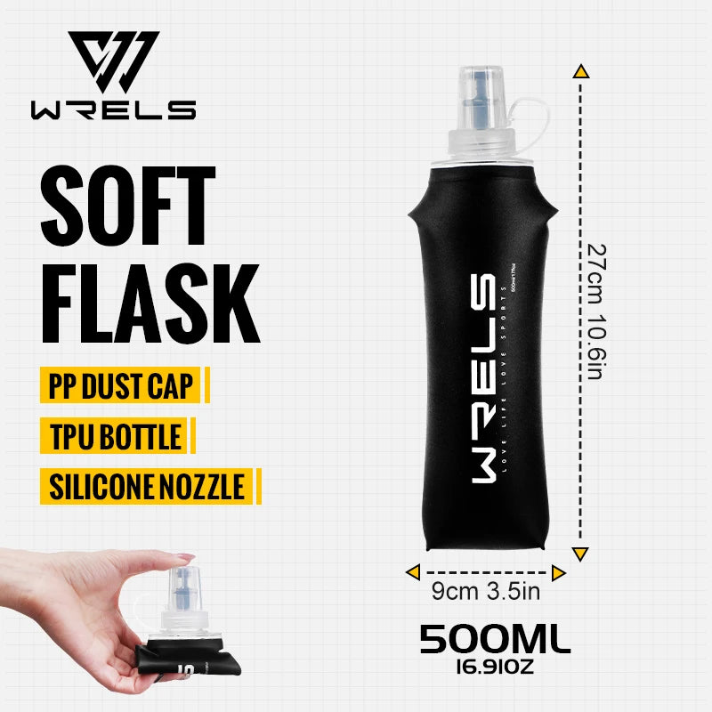 Bouteille d’eau souple pliante – Hydratation extérieure sans BPA