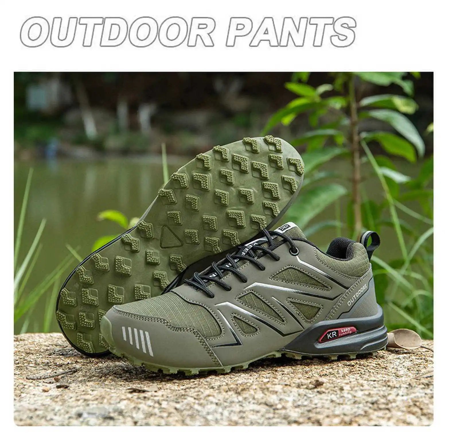 Chaussures de randonnée imperméables – Baskets de trekking en plein air pour hommes