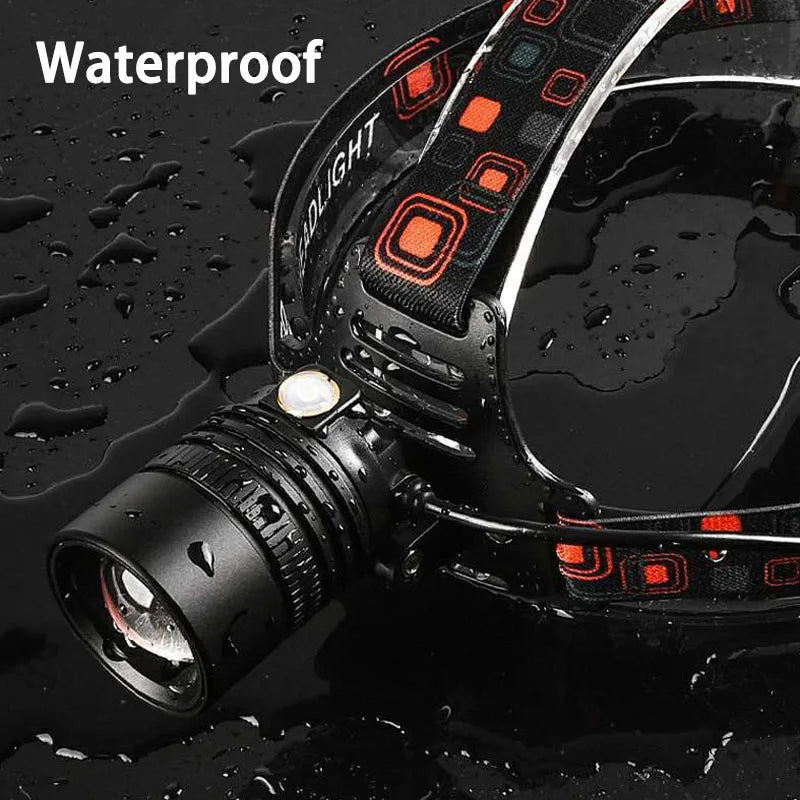 Lampe Frontale Rechargeable pour Camping et Randonnée