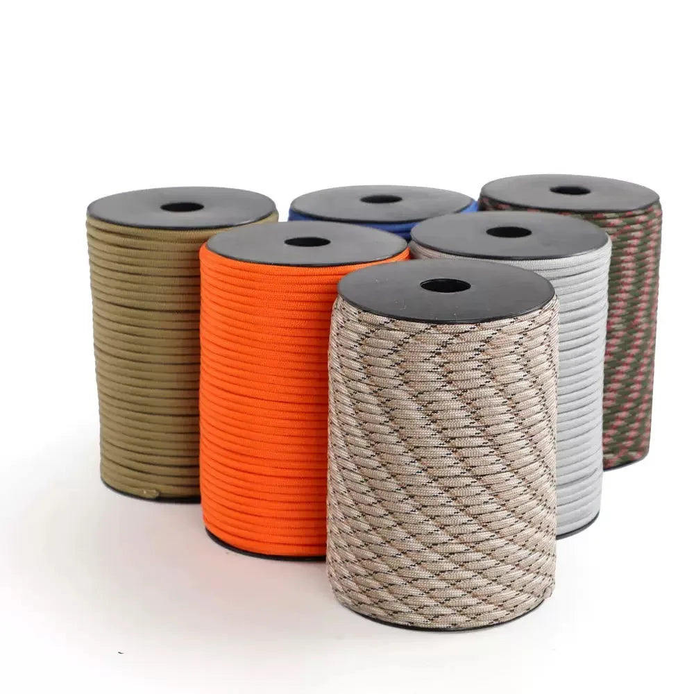 Corde Paracorde 4mm 9 Brins - 30/50/100M - Idéale Camping, Survie & DIY