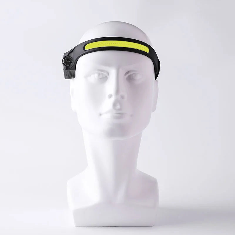 Lampe Frontale LED Rechargeable avec Détecteur de Mouvement – Éclairage Camping et Randonnée