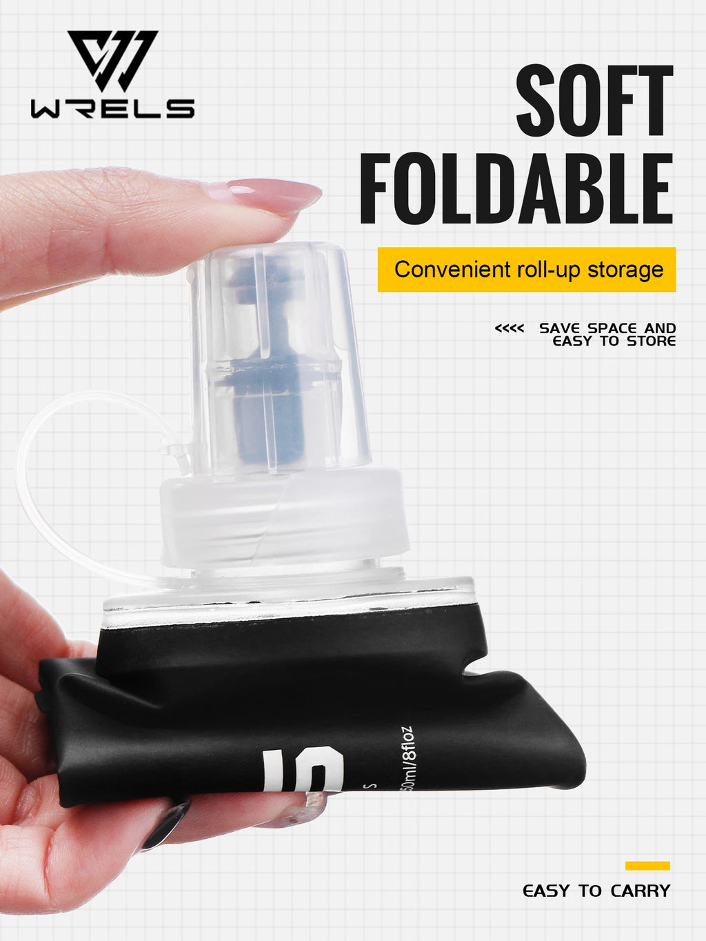 Bouteille d’eau souple pliante – Hydratation extérieure sans BPA