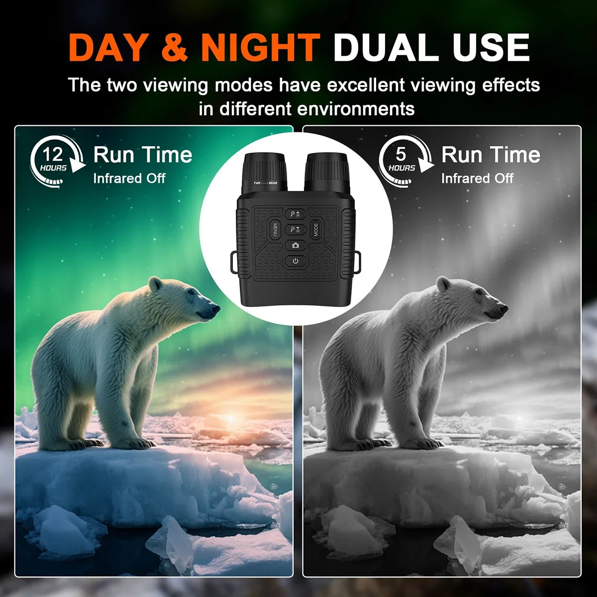 Jumelle de Vison Nocturne Infrarouge HD