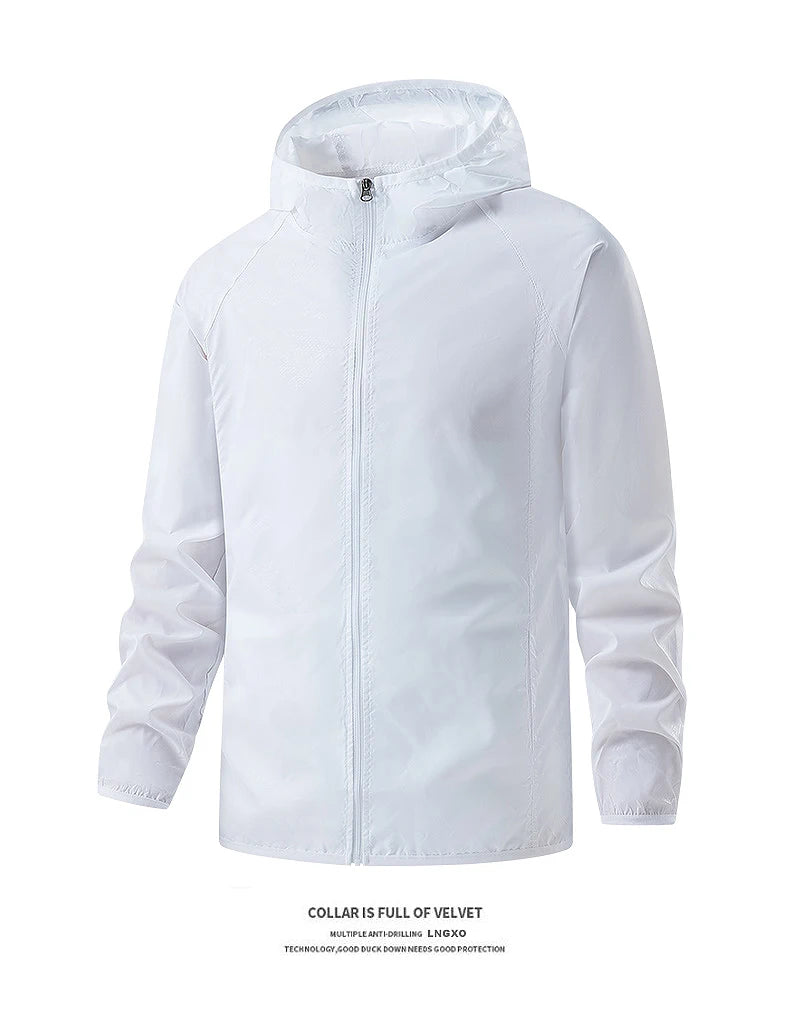 Veste de randonnée légère imperméable – Coupe-vent extérieure unisexe