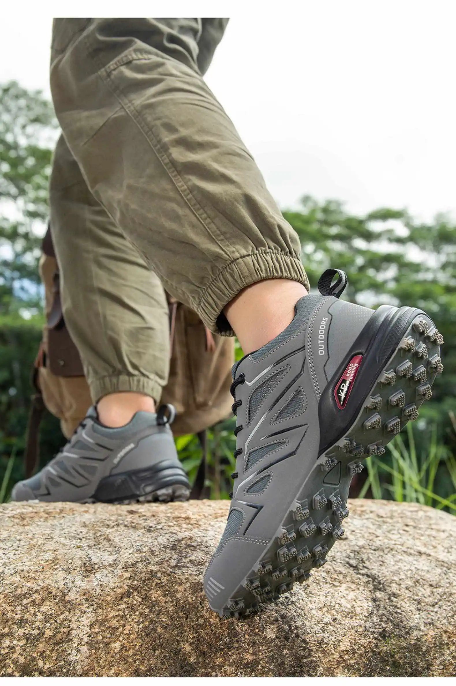 Chaussures de randonnée imperméables – Baskets de trekking en plein air pour hommes