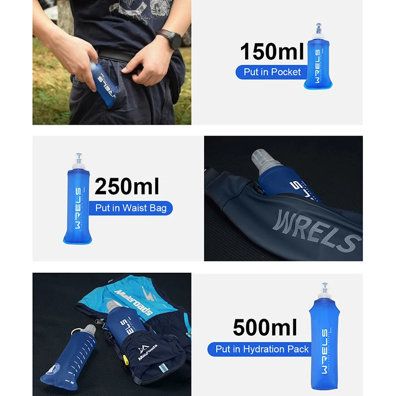 Bouteille d’eau pliable en flasque souple – Hydratation légère en extérieur