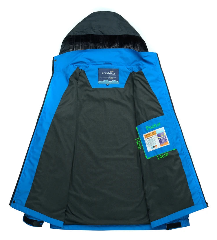 Veste de randonnée imperméable – Coupe-vent d’extérieur pour hommes