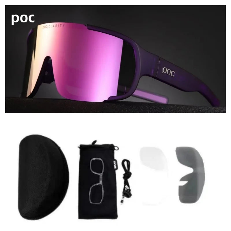 Lunettes de soleil de cyclisme polarisées – Lunettes de sport de plein air coupe-vent