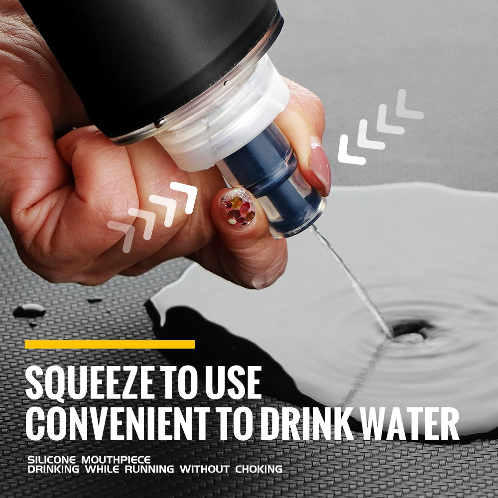 Bouteille d’eau souple pliante – Hydratation extérieure sans BPA