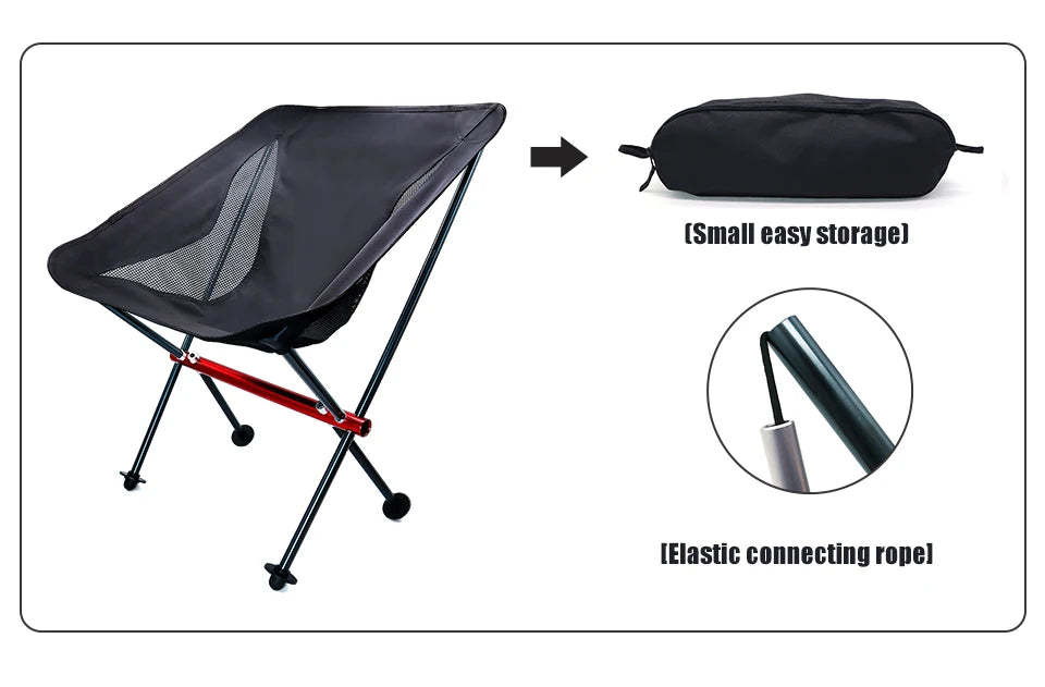 Chaise de camping ultralégère