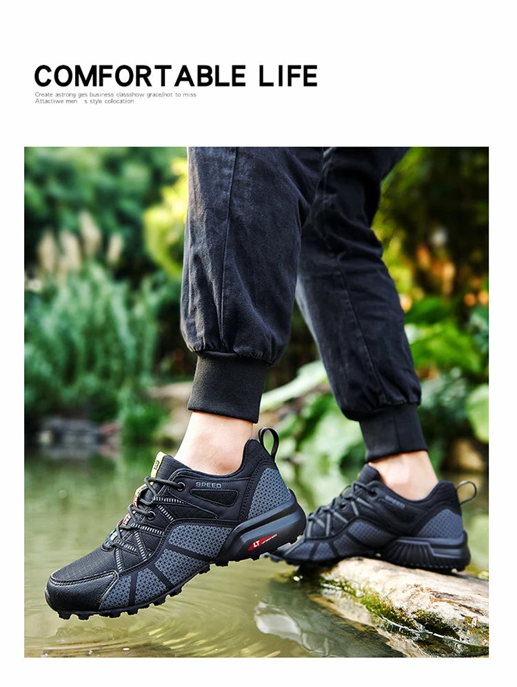Chaussures de randonnée imperméables – Baskets de trekking en plein air pour hommes