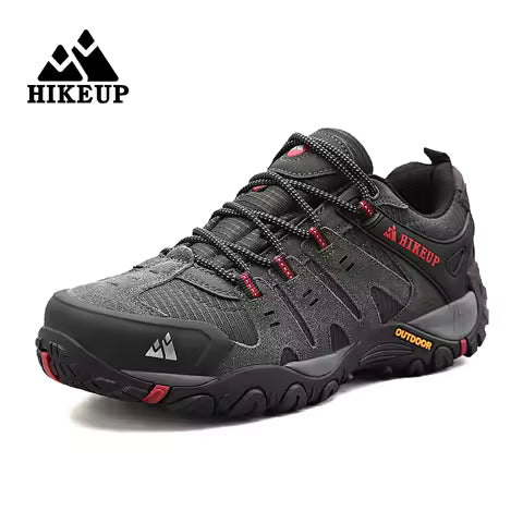 Chaussures de randonnée HIKEUP Homme : Cuir Daim, Outdoor, Résistantes à l'usure pour Trekking, Marche, Chasse
