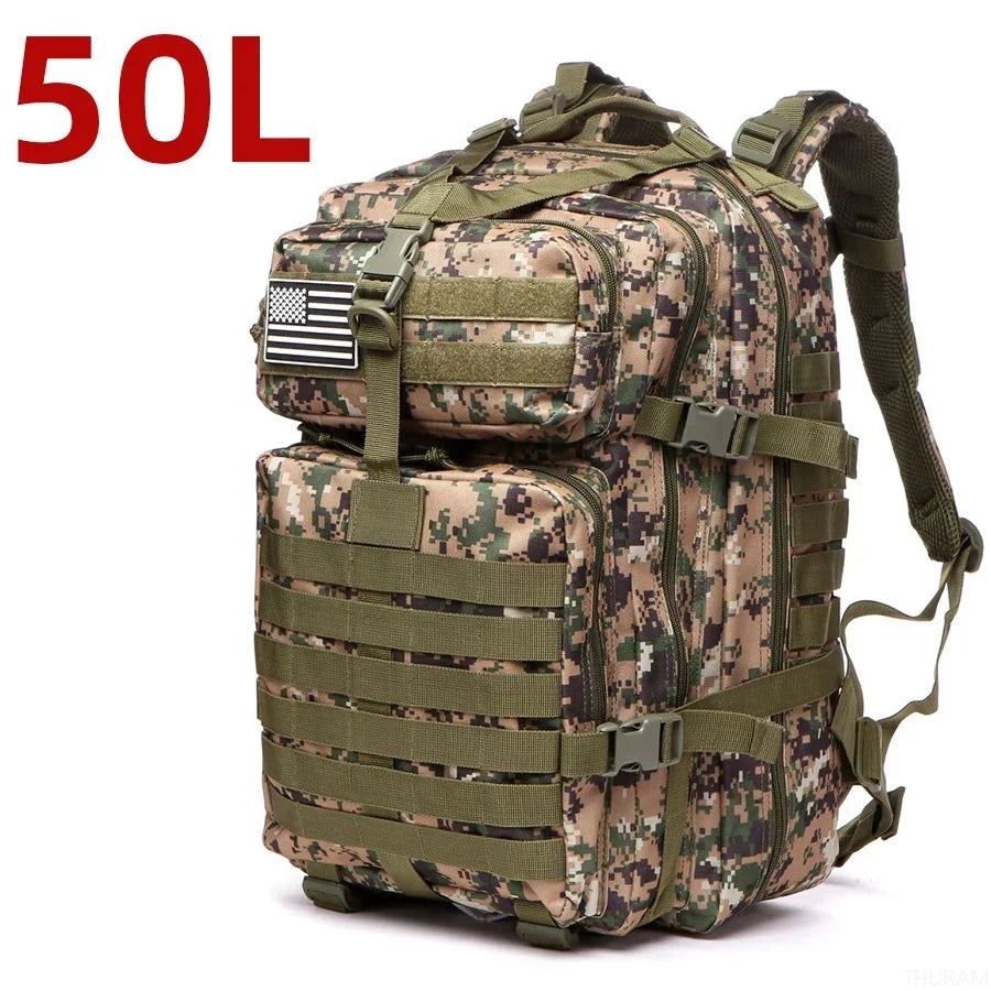 Sac à dos tactique extérieur 25L/50L – Sac de camping et de voyage