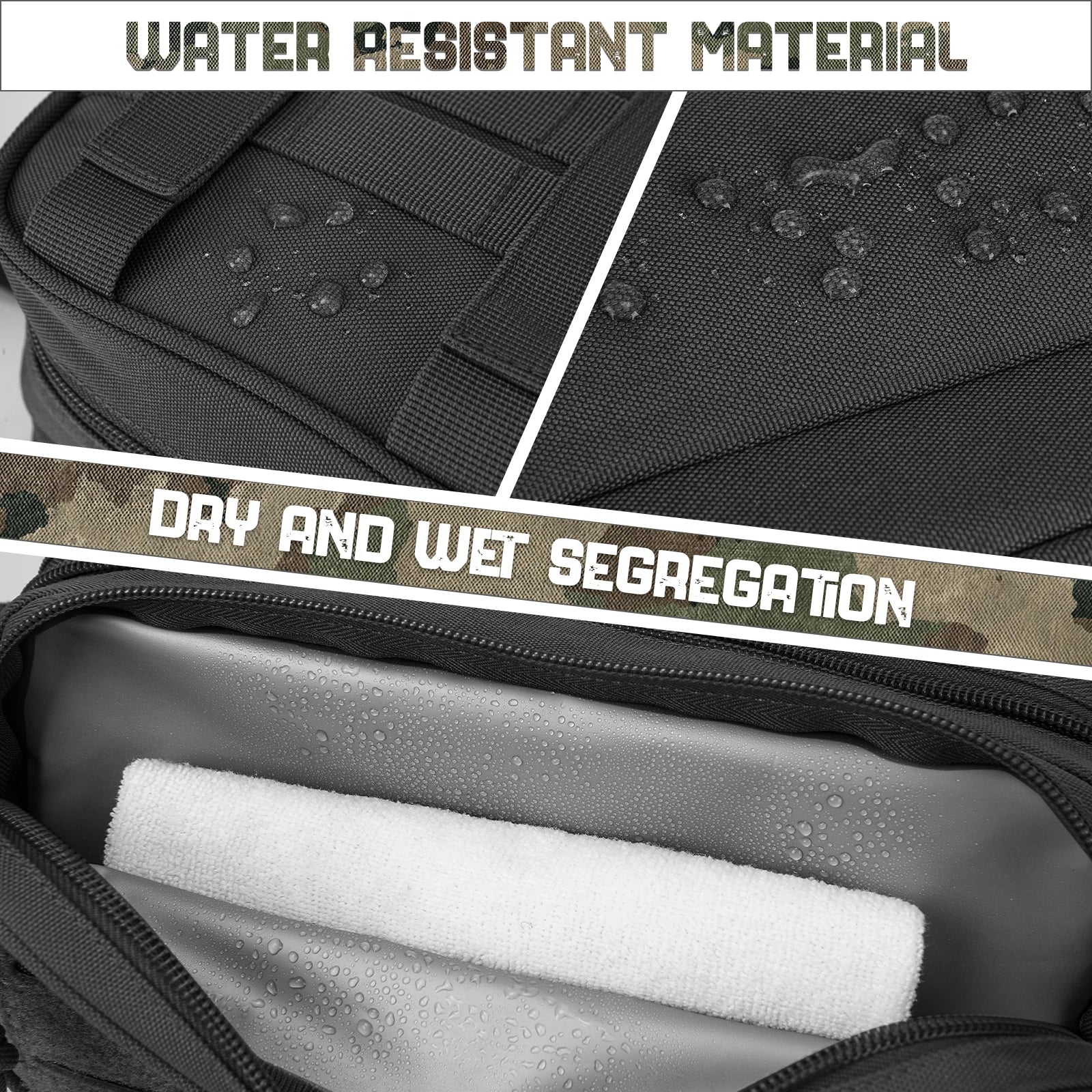 Trousse de toilette tactique – Organisateur de voyage portable pour hommes