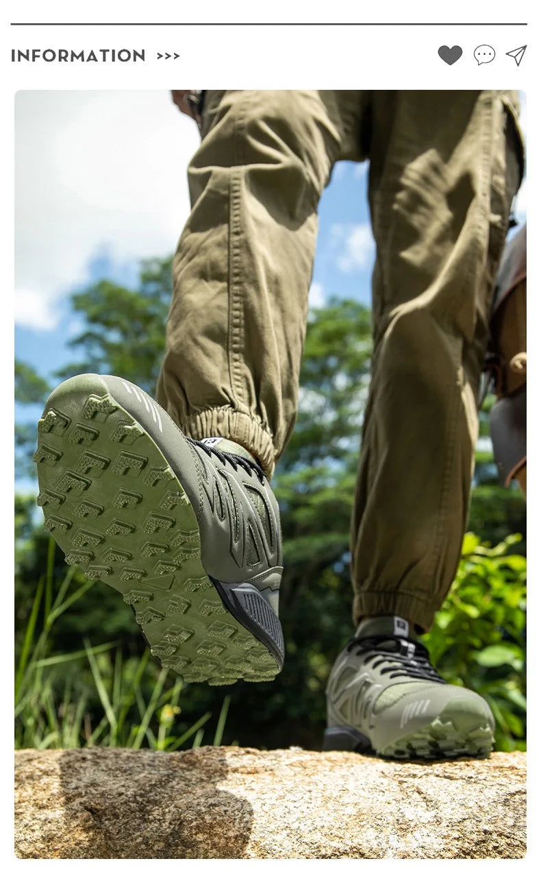 Chaussures de randonnée imperméables – Baskets de trekking en plein air pour hommes