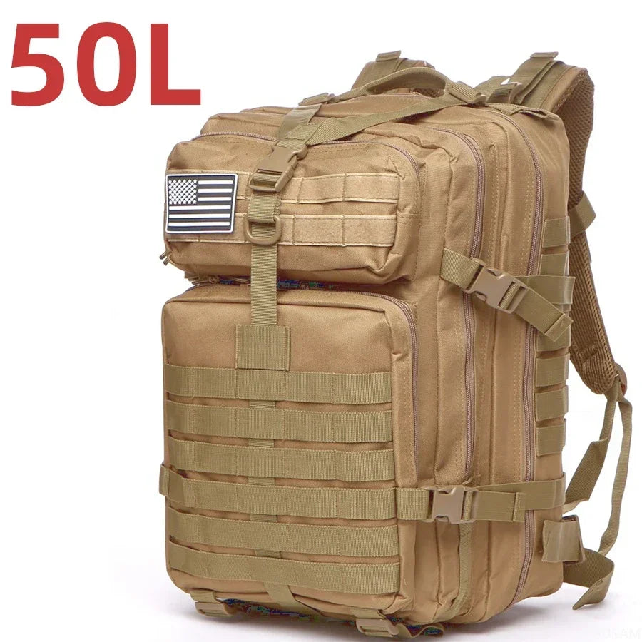 Sac à dos tactique extérieur 25L/50L – Sac de camping et de voyage