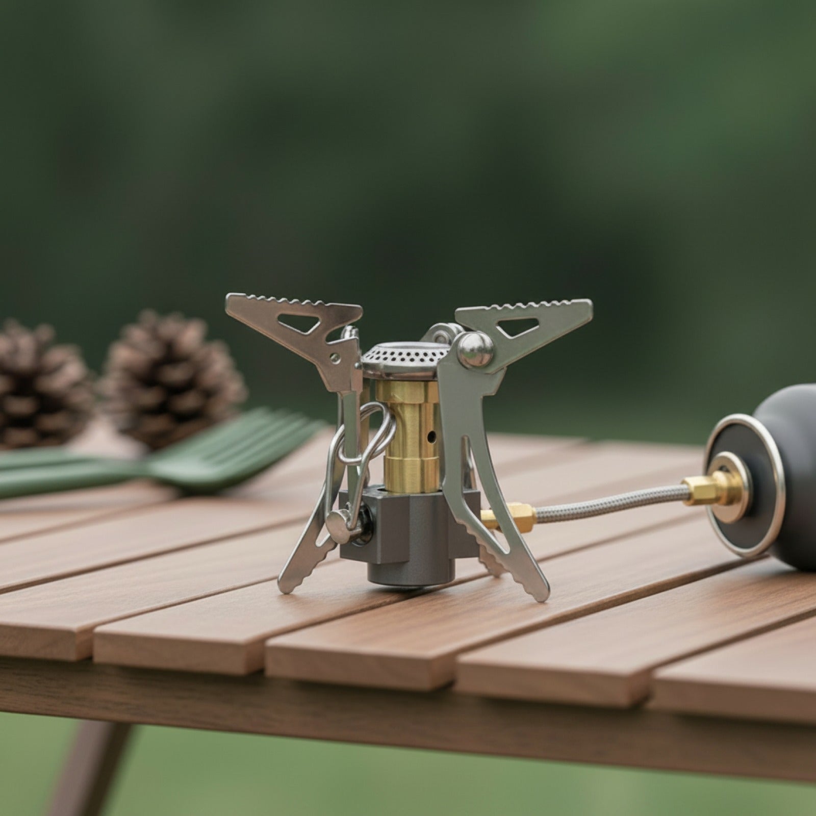 Réchaud à gaz portable pliable pour camping et randonnée