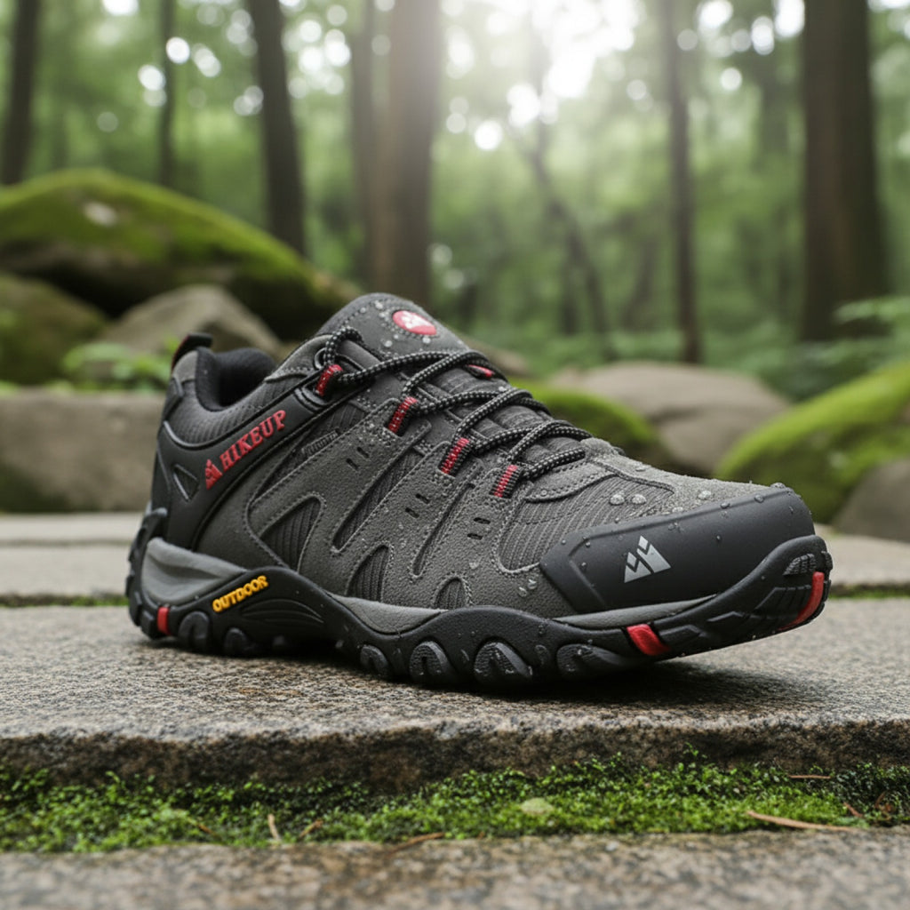 Chaussures de randonnée HIKEUP Homme : Cuir Daim, Outdoor, Résistantes à l'usure pour Trekking, Marche, Chasse